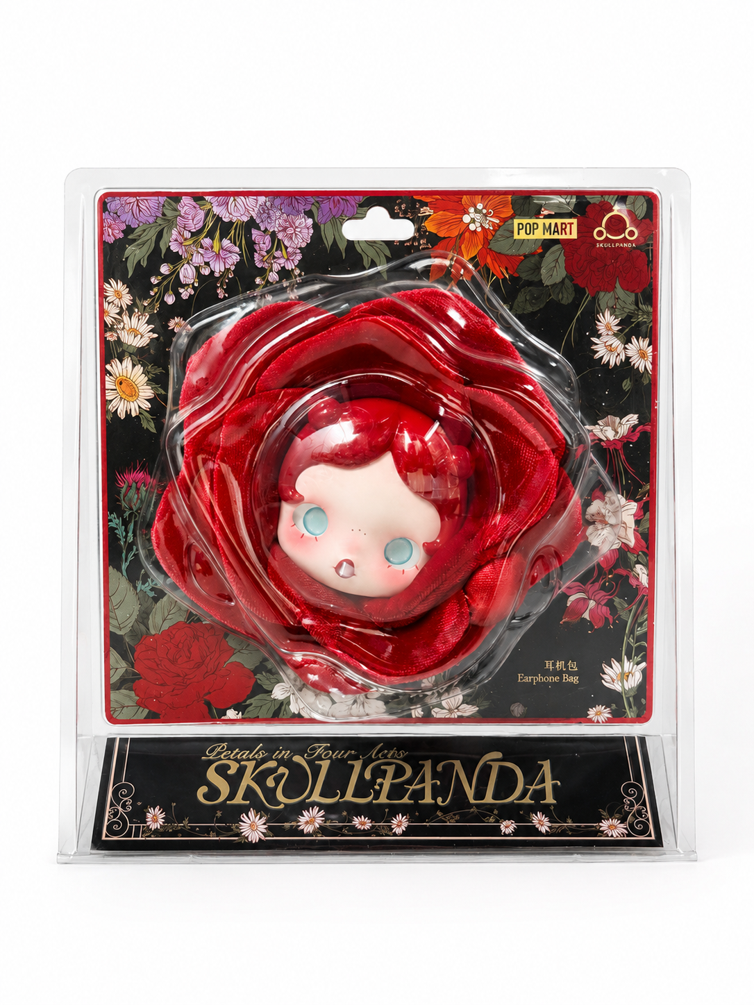 POP MART SKULLPANDA Petals in Four Acts Series Earphone Bag