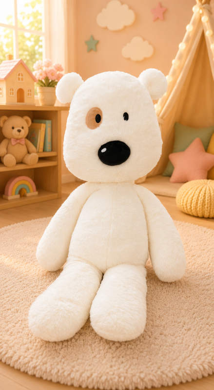 White Bear Plush – 80 cm