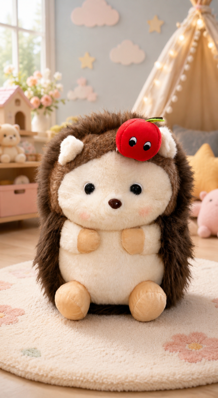 Apple Hedgehog Plush – 30 cm