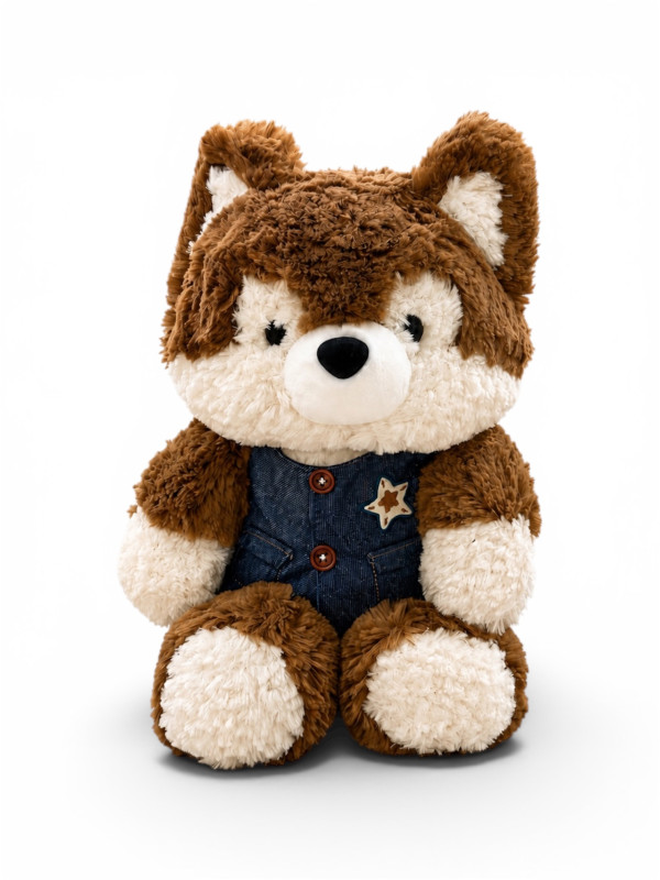 Husky Plush – Denim Outfit – 50 cm