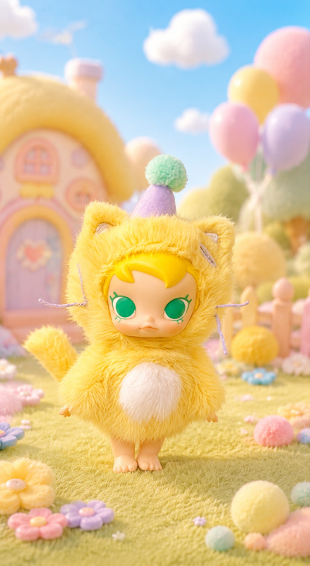 Baby Molly Pocket Friends Series-Vinyl Plush Pendant, Blind Box