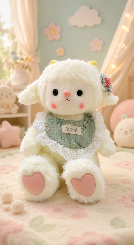 Cute Lamb Plush – 45 cm